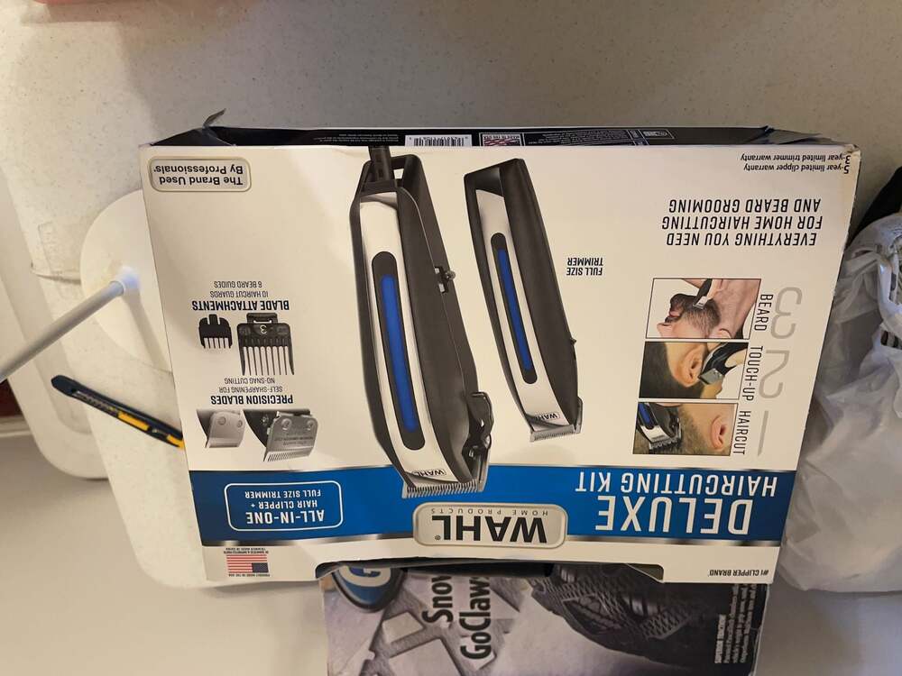 New! Wahl Deluxe Haircutting Kit All-In-One Hair Clipper and Full Size Trimmer